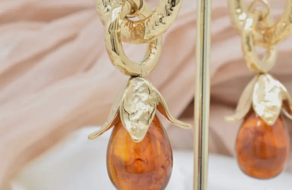 Amber Bloom Ohrhänger