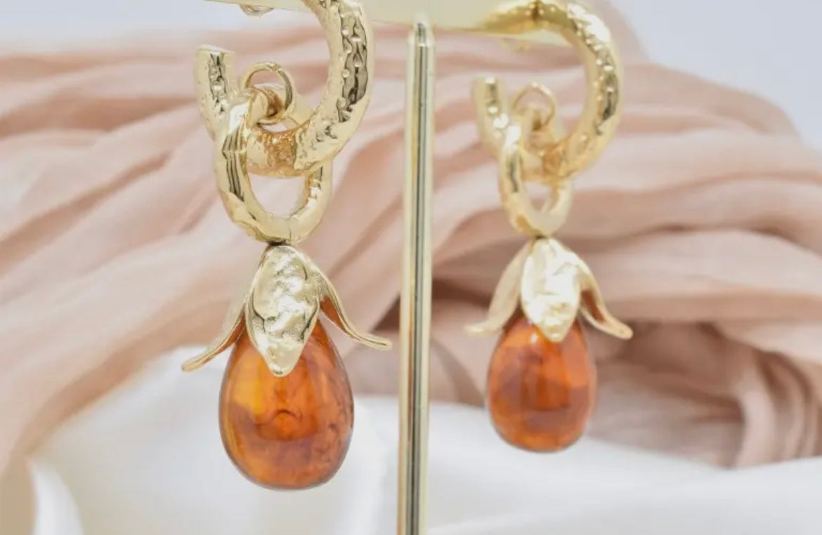 Amber Bloom Ohrhänger