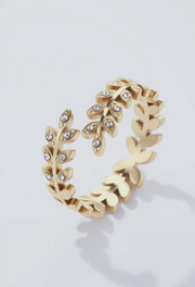 Aurora Leaf Ring