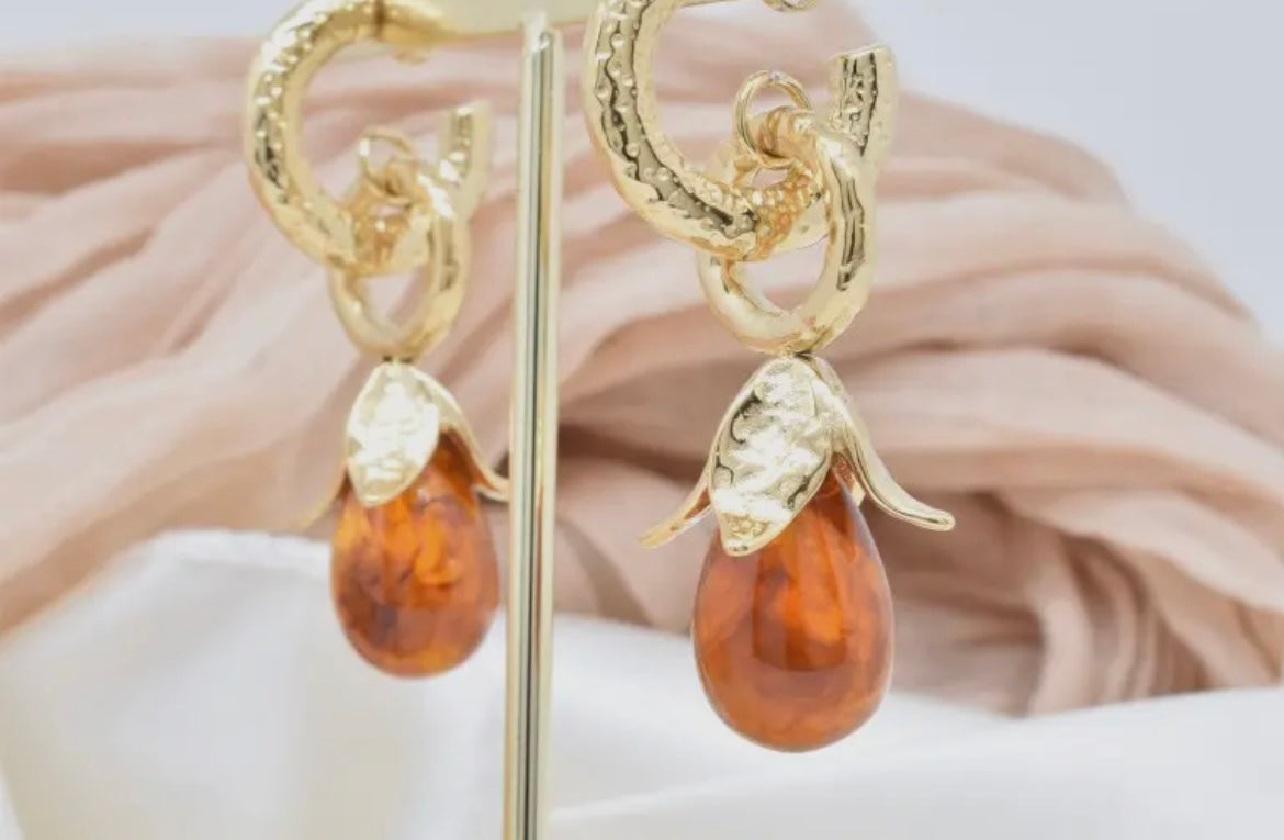 Amber Bloom Ohrhänger