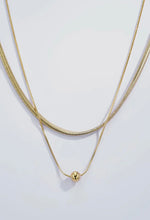 Léa – Doppellagige Halskette in Gold